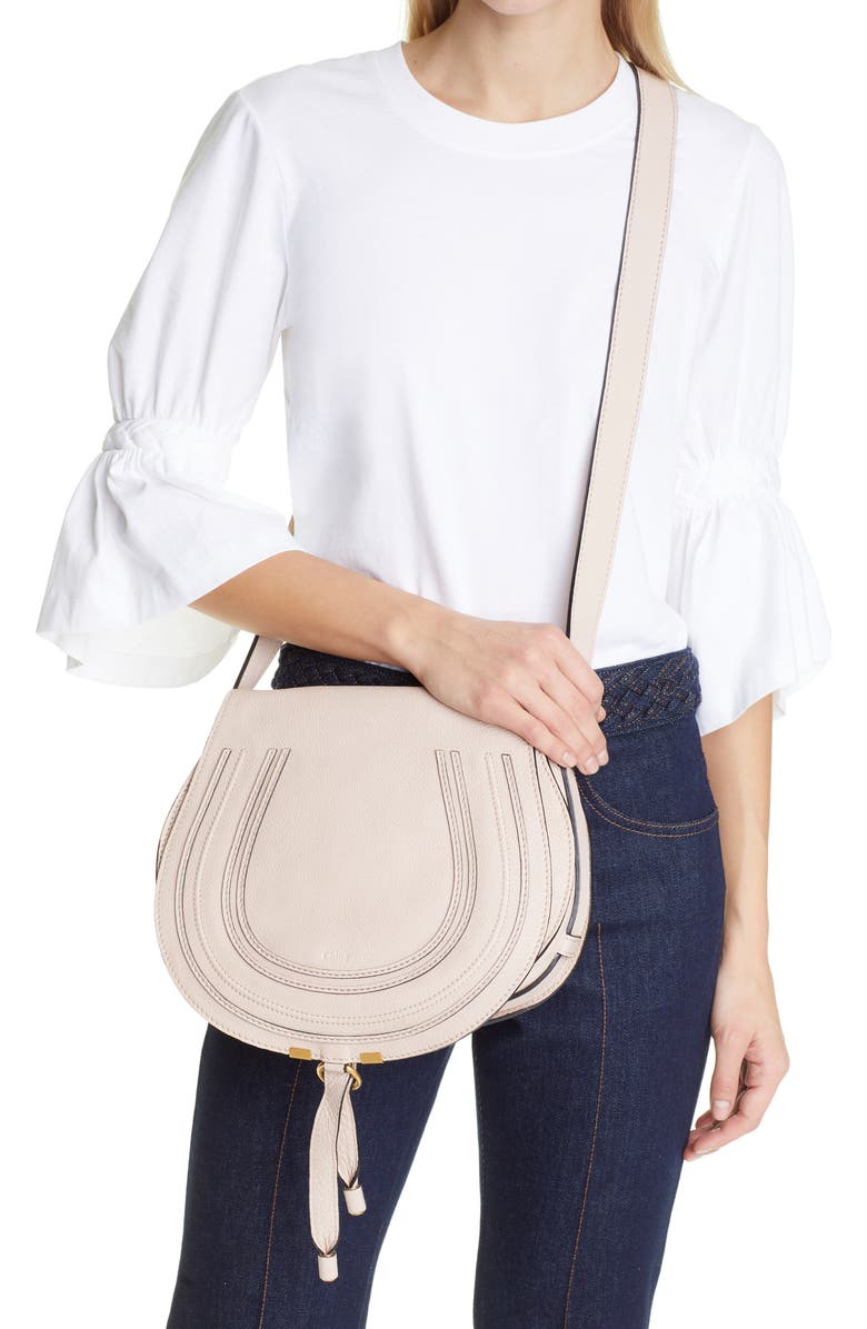 Chloé Medium Marcie Leather Crossbody Bag, Alternate, color,