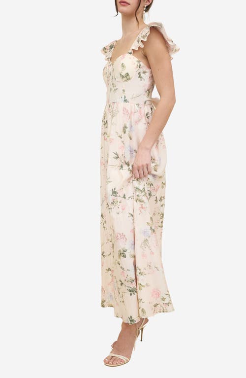BLU PEPPER BLU PEPPER FLORAL RUFFLE MAXI SUNDRESS