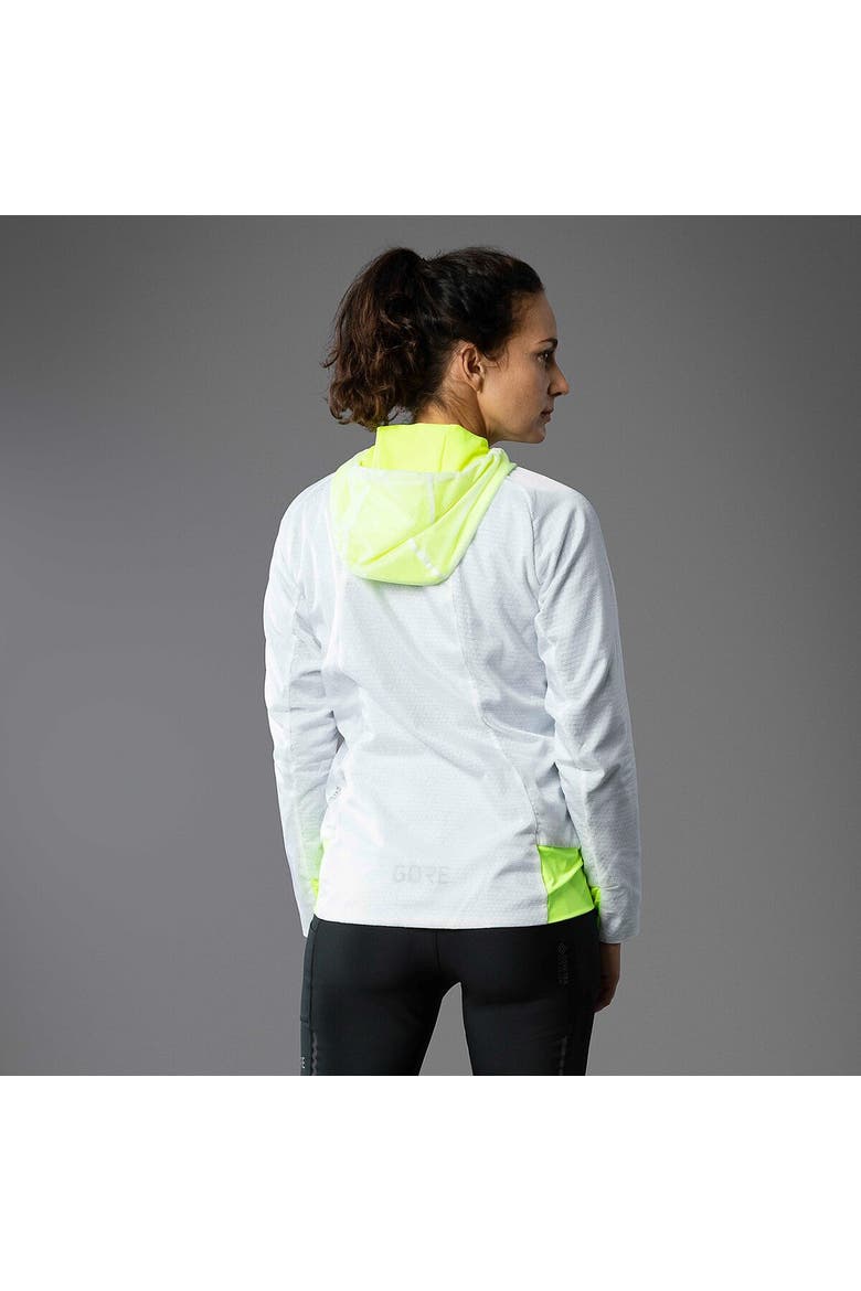 R5 Windstopper Insulated Jacket - Women's, Alternate, color, White/Neon Yellow