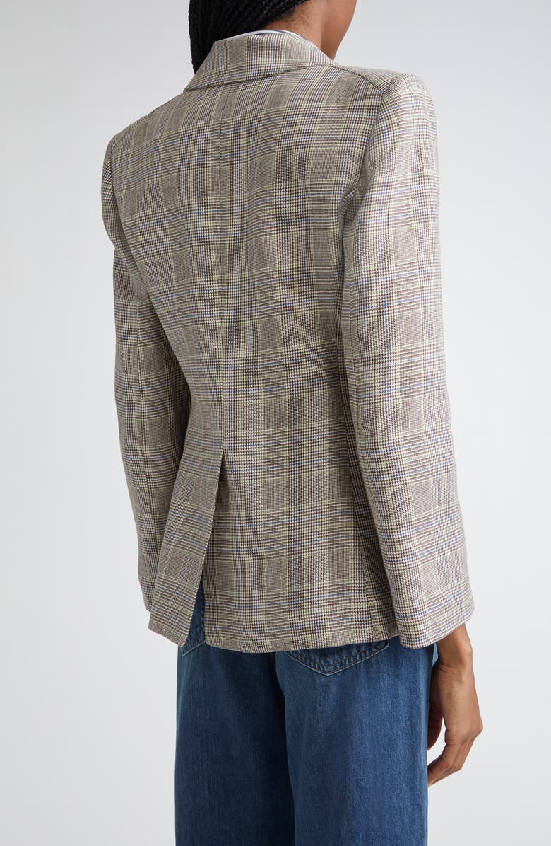 Veronica Beard Obie Linen Dickey Jacket, Alternate, color, Off White Multi