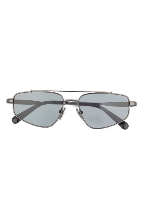 Pit Stop 56mm Aviator Sunglasses