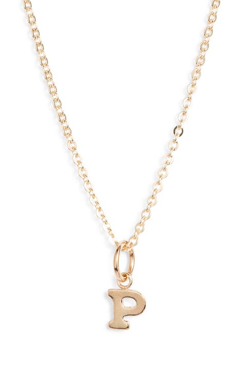 Initial Pendant Necklace