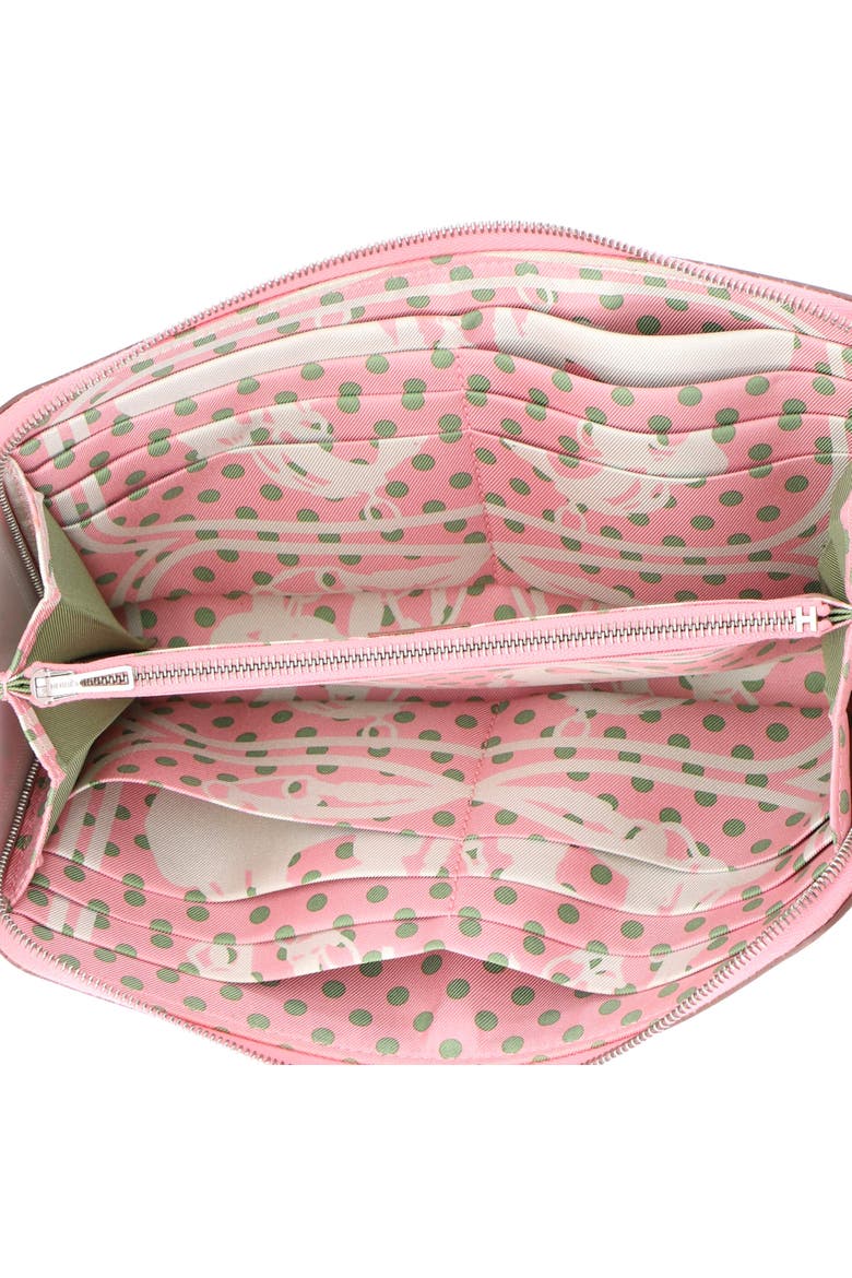 Azap Zip Around Wallet Silk'in Epsom Long, Alternate, color, Rose Confetti