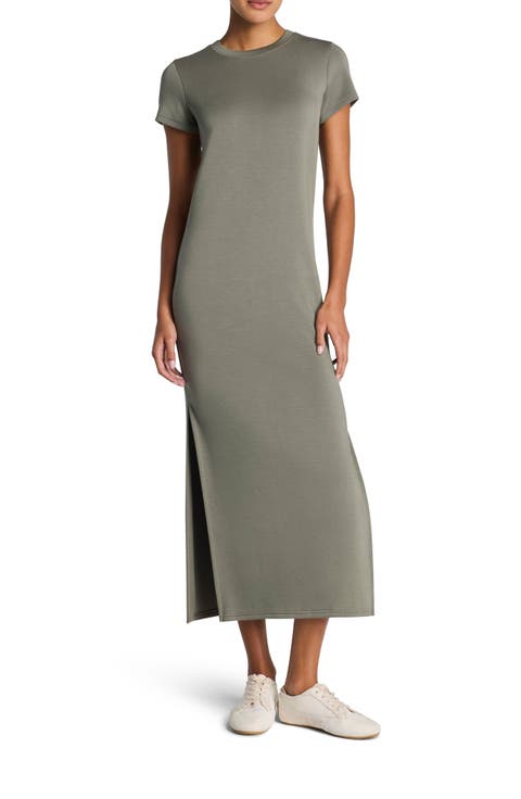 AirEssentials Stripe Side Slit Maxi Dress