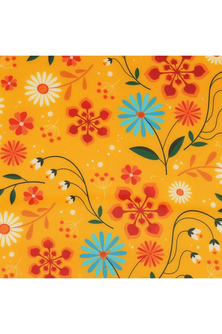 Sunburst Bloom Inlay Yellow Cake Stand, Alternate, color, Sunburst