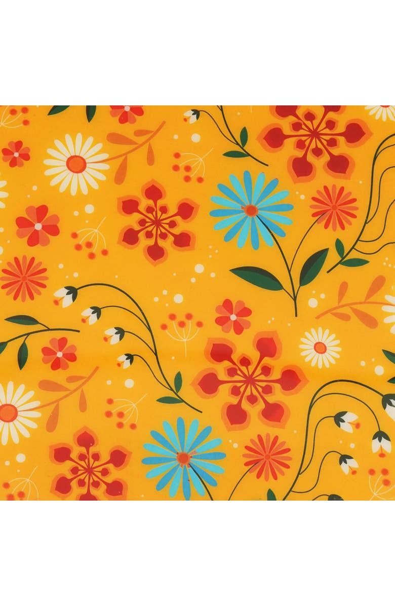 Mela Artisans Sunburst Bloom Inlay Yellow Cake Stand, Alternate, color, Sunburst