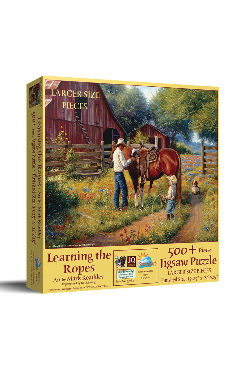Sunsout Learning the Ropes 500 piece Jigsaw Puzzle for Adults Large Pieces, Main, color, Multicolor
