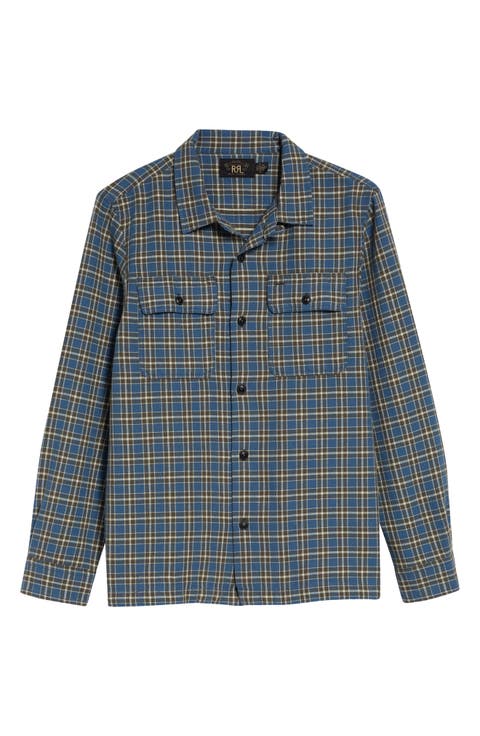 Matlock Plaid Cotton Button-Up Shirt