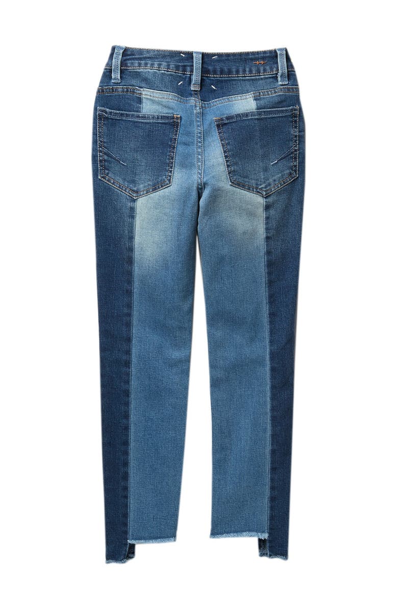 Habitual Girl Kids' Two-Tone Step Hem Jeans, Alternate, color,