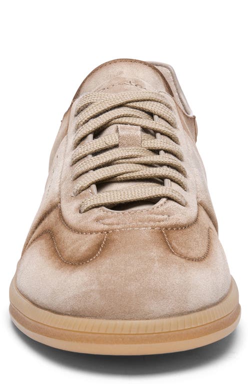 Santoni Soft Leather Sneakers For Casual Style In Sand