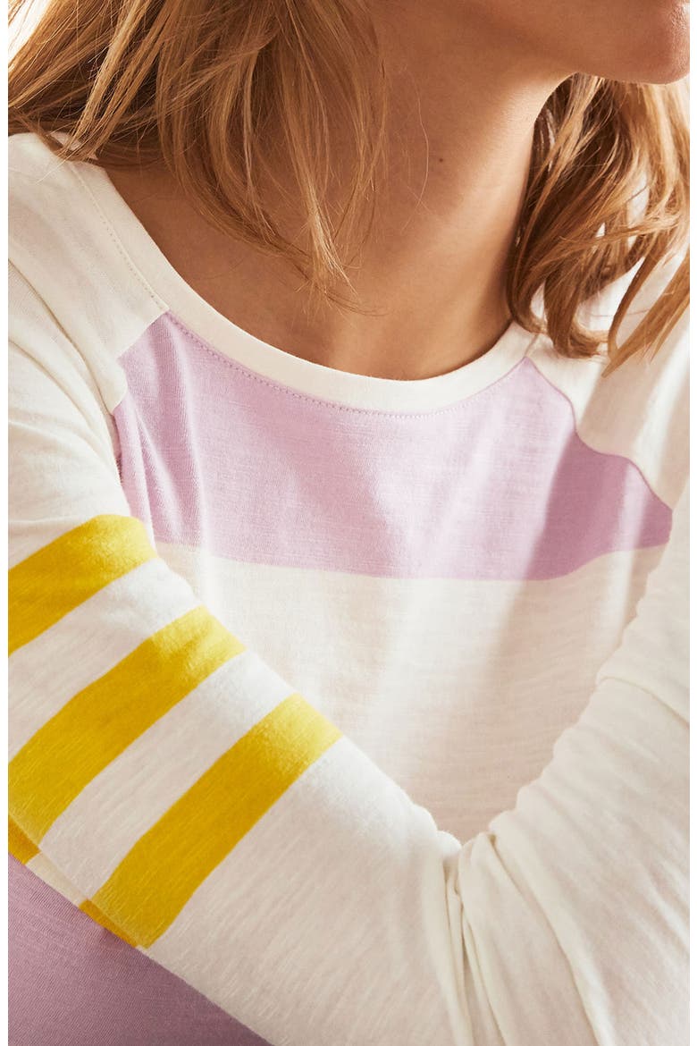Stripe Cotton Shirt, Alternate, color, SOFT PEONY AND IVORY