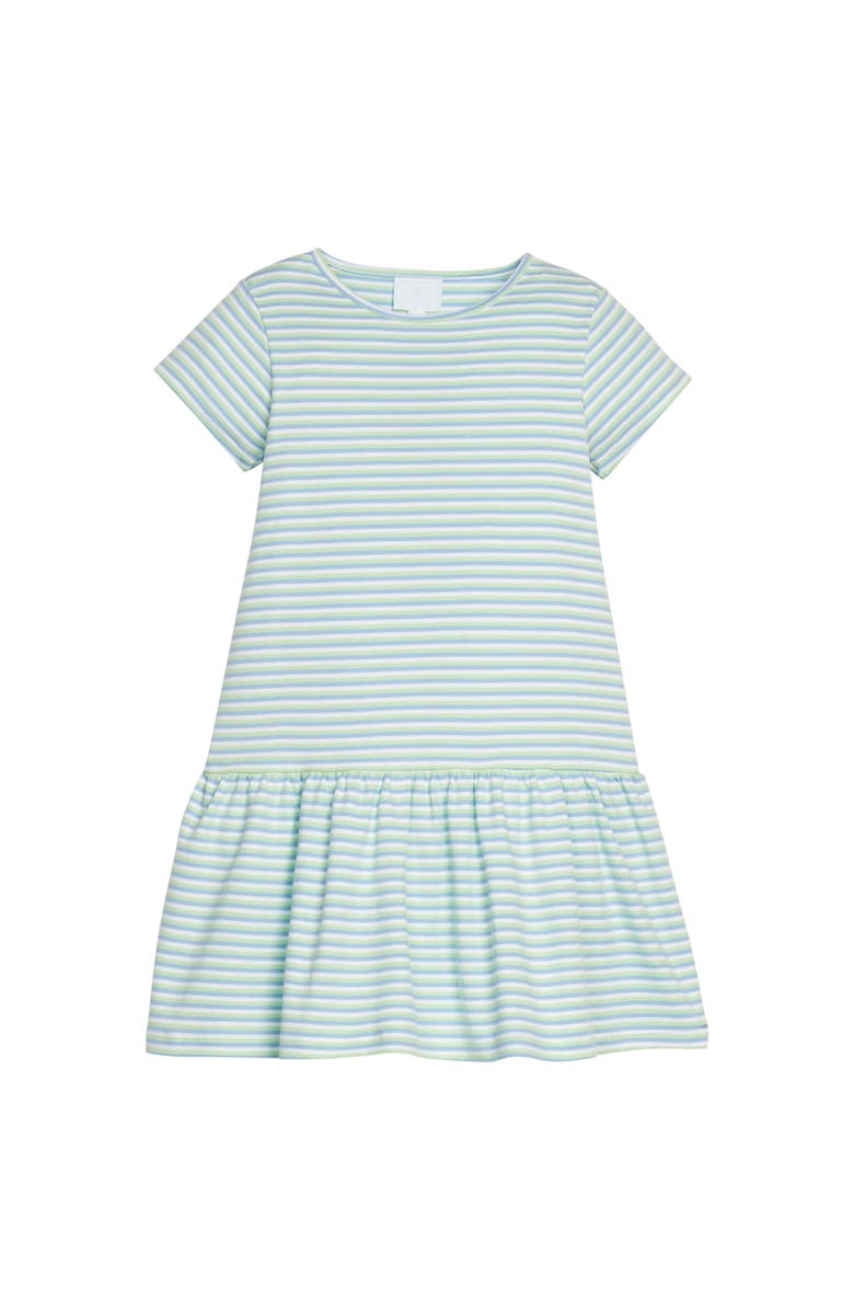 Little English Kids' Kari T-Shirt Dress, Main, color, Greenview Stripe