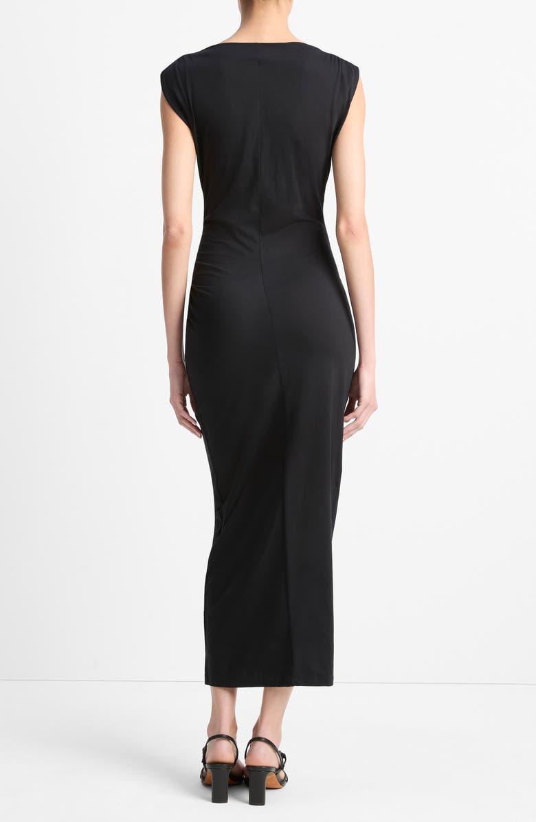 Vince Cowl Neck Pima Cotton Midi Dress, Alternate, color, Coastal