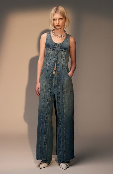 Sleeveless Denim Maxi Dress