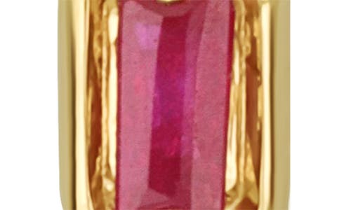 Bony Levy El Mar Ruby & Diamond Hoop Earrings In Gold