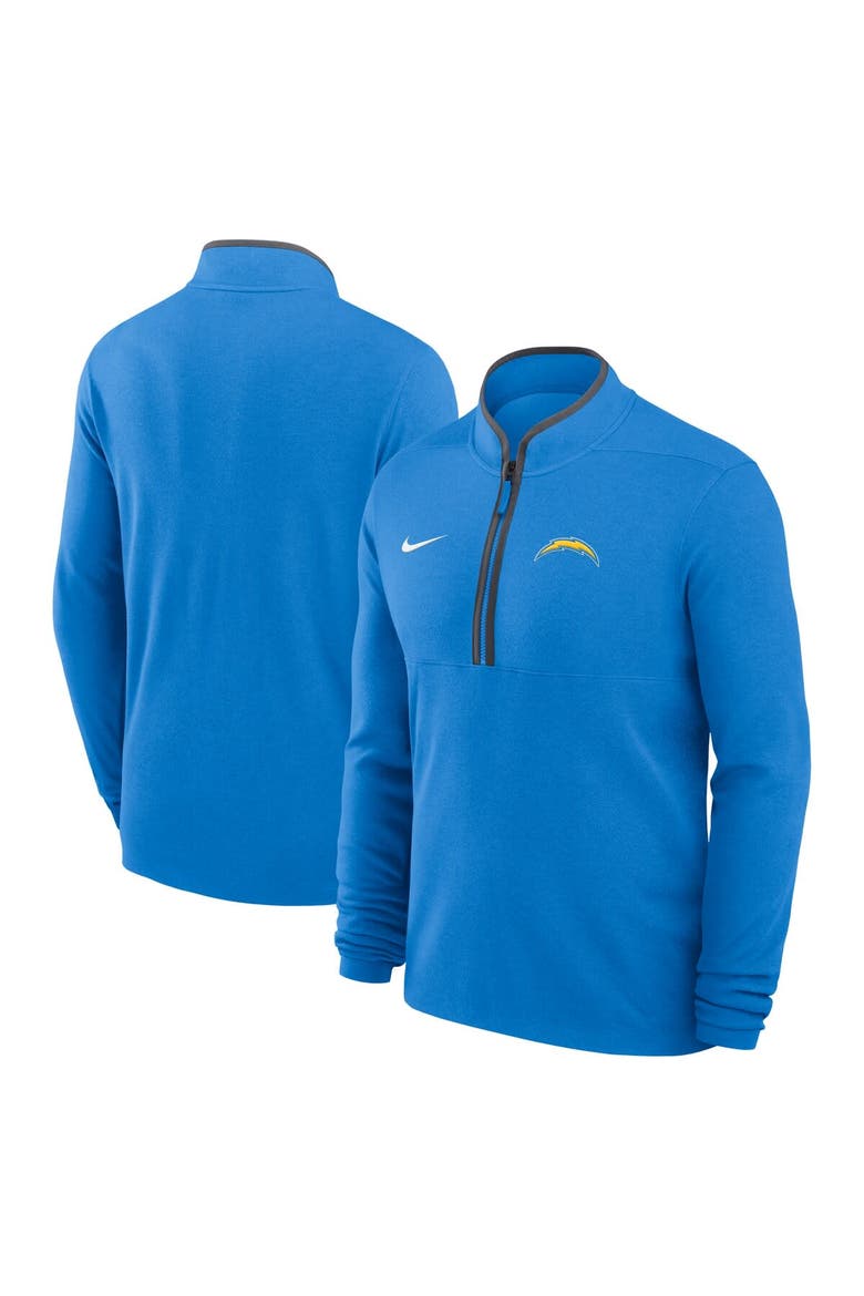 Men's Nike Powder Blue Los Angeles Chargers Lightweight Victory Dri-FIT Half-Zip Pullover, Main, color, Powder Blue