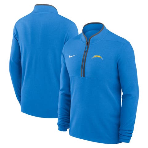 Men's Nike Powder Blue Los Angeles Chargers Lightweight Victory Dri-FIT Half-Zip Pullover