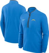 Nike Men's Nike Powder Blue Los Angeles Chargers Lightweight Victory Dri-FIT Half-Zip Pullover
