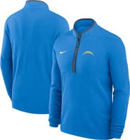 Nike Men's Nike Powder Blue Los Angeles Chargers Lightweight Victory Dri-FIT Half-Zip Pullover