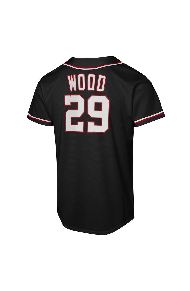 Nike Youth Nike James Wood Black Washington Nationals Fashion Replica Player Jersey, Alternate, color, Black