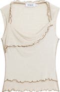 Desigual Lettuce Edge Sleeveless Top
