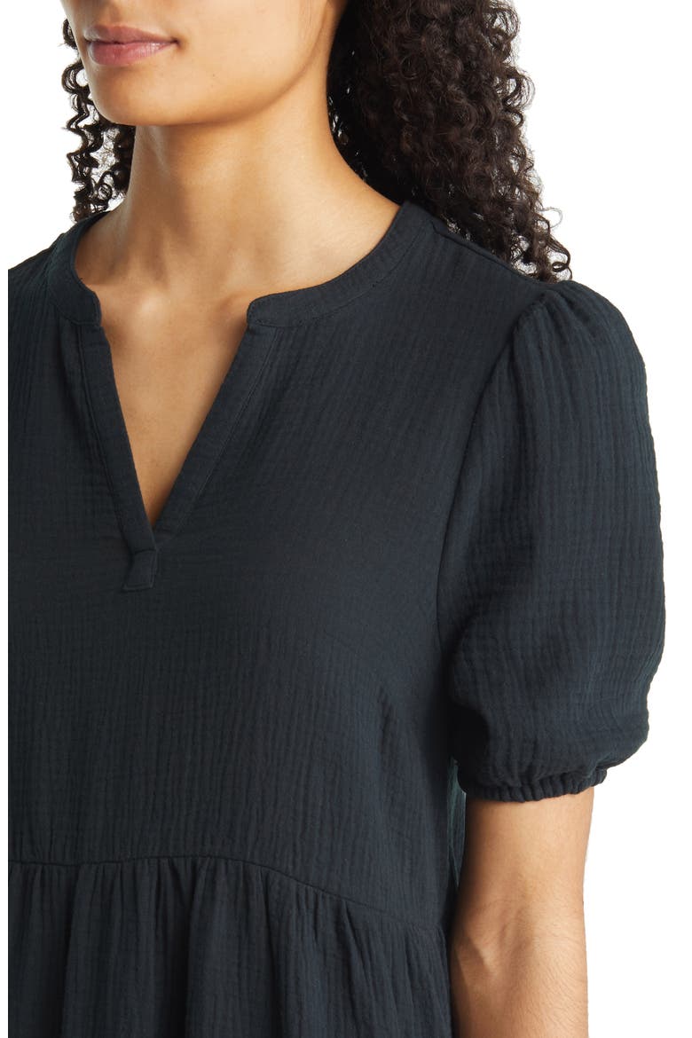 Jamie Cotton Minidress, Alternate, color, BLACK