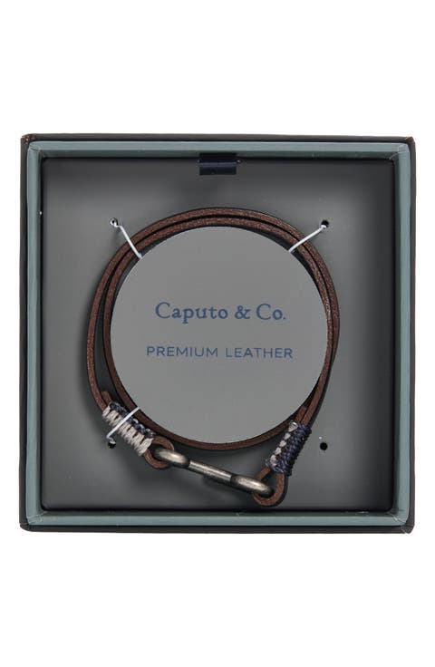 Men's Utility Hook Leather Bracelet
