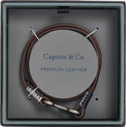 Caputo & Co. Men's Utility Hook Leather Bracelet