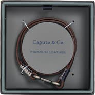 Caputo & Co. Men's Utility Hook Leather Bracelet