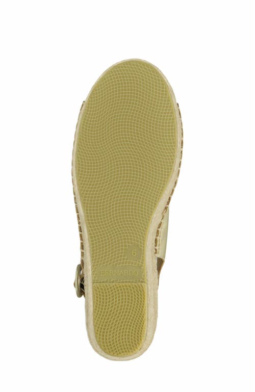 Bernardo Footwear Melila Espadrille Wedge In Champagne