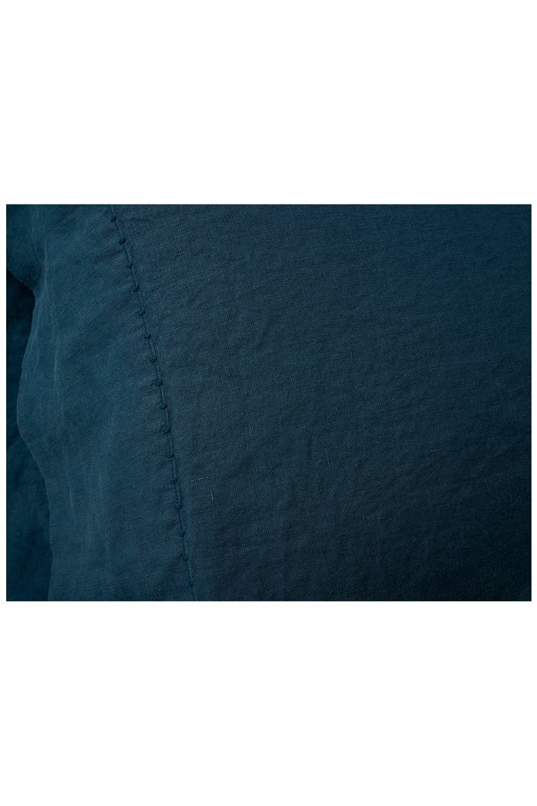 Relaxed Organic Linen Set of 2 Pillowcases, Alternate, color, MIDNIGHT INDIGO
