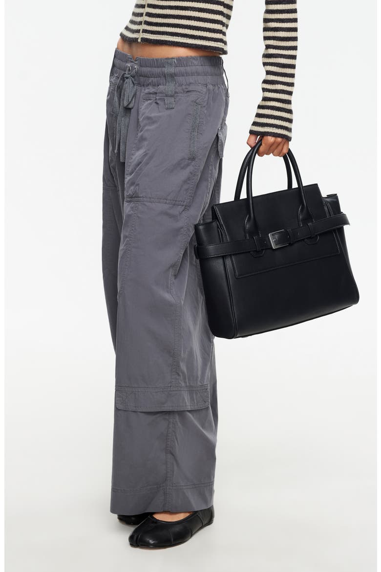 Fever Cotton Cargo Pants, Alternate, color, CHARCOAL