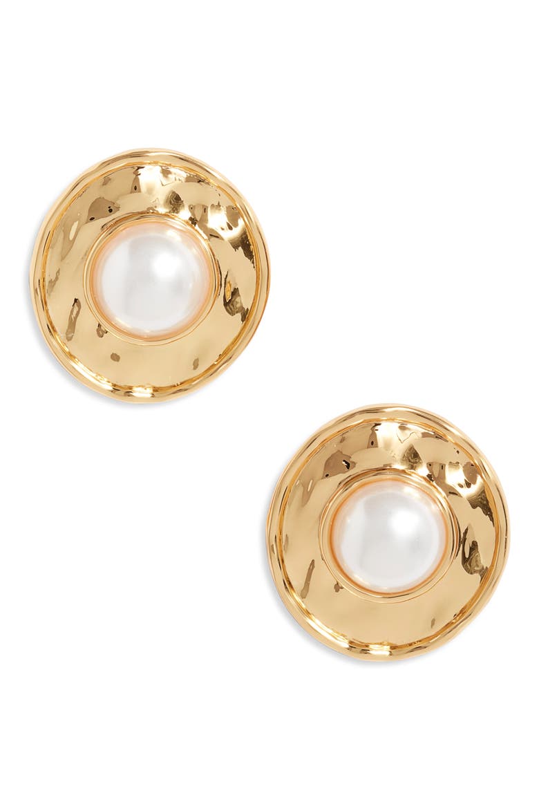 Athens Earrings, Main, color, GOLD