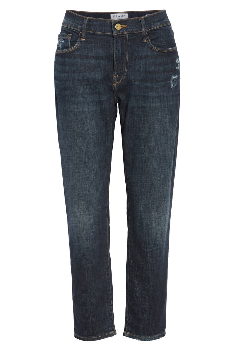 Le Garcon Crop Boyfriend Jeans, Alternate, color, COVANT