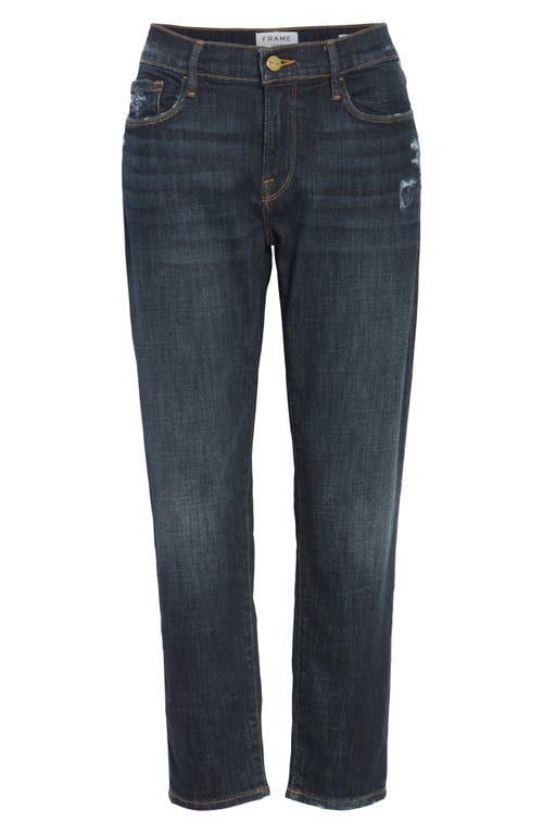 Frame Le Garcon Crop Relaxed Straight-leg Jeans In Covant In Covant