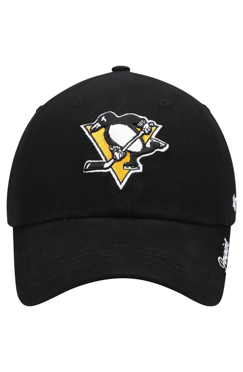 '47 Women's '47 Black Pittsburgh Penguins Team Miata Clean Up Adjustable Hat, Alternate, color, Black