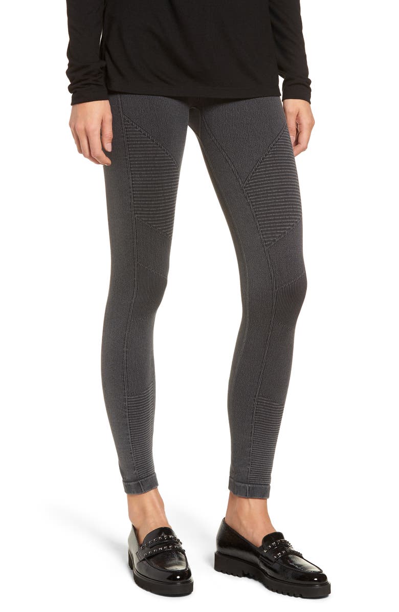 Yummie Washed Moto Seamless Skimmer Leggings, Main, color, 
