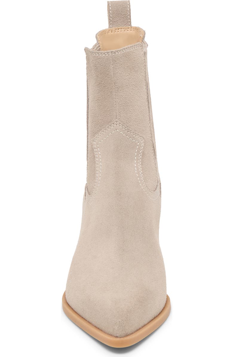 Dolce Vita Slim Pointed Toe Bootie, Alternate, color, Taupe Suede
