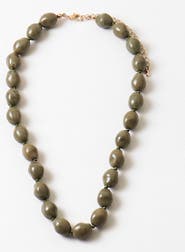 Erin McDermott Jewelry Olive Green Grove Heirloom Beaded Necklace