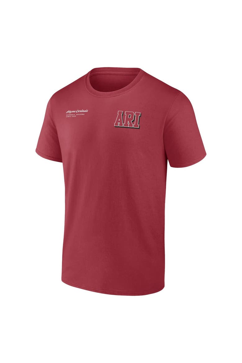 Men's Fanatics Branded Cardinal Arizona Cardinals Split Zone T-Shirt, Alternate, color, Cardinal