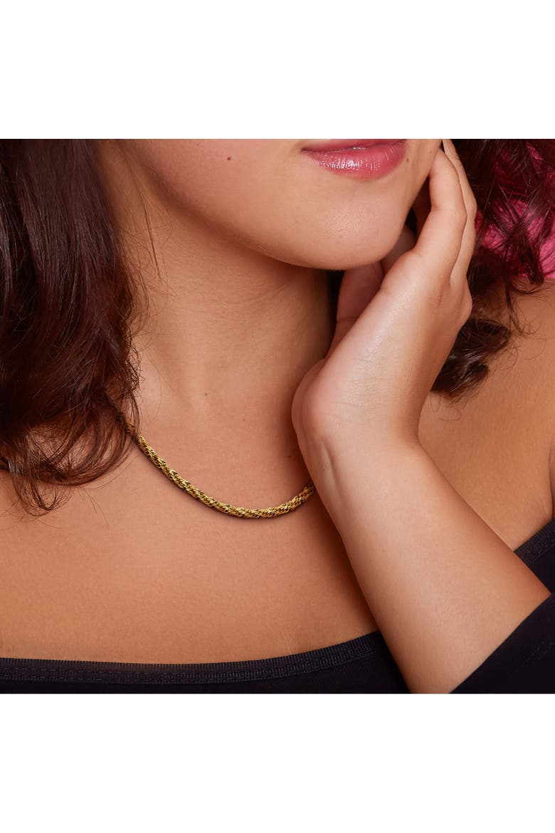 2-Piece Set Infinity Rope Chain Bracelet & Necklace 14k, Alternate, color, Yellow Gold