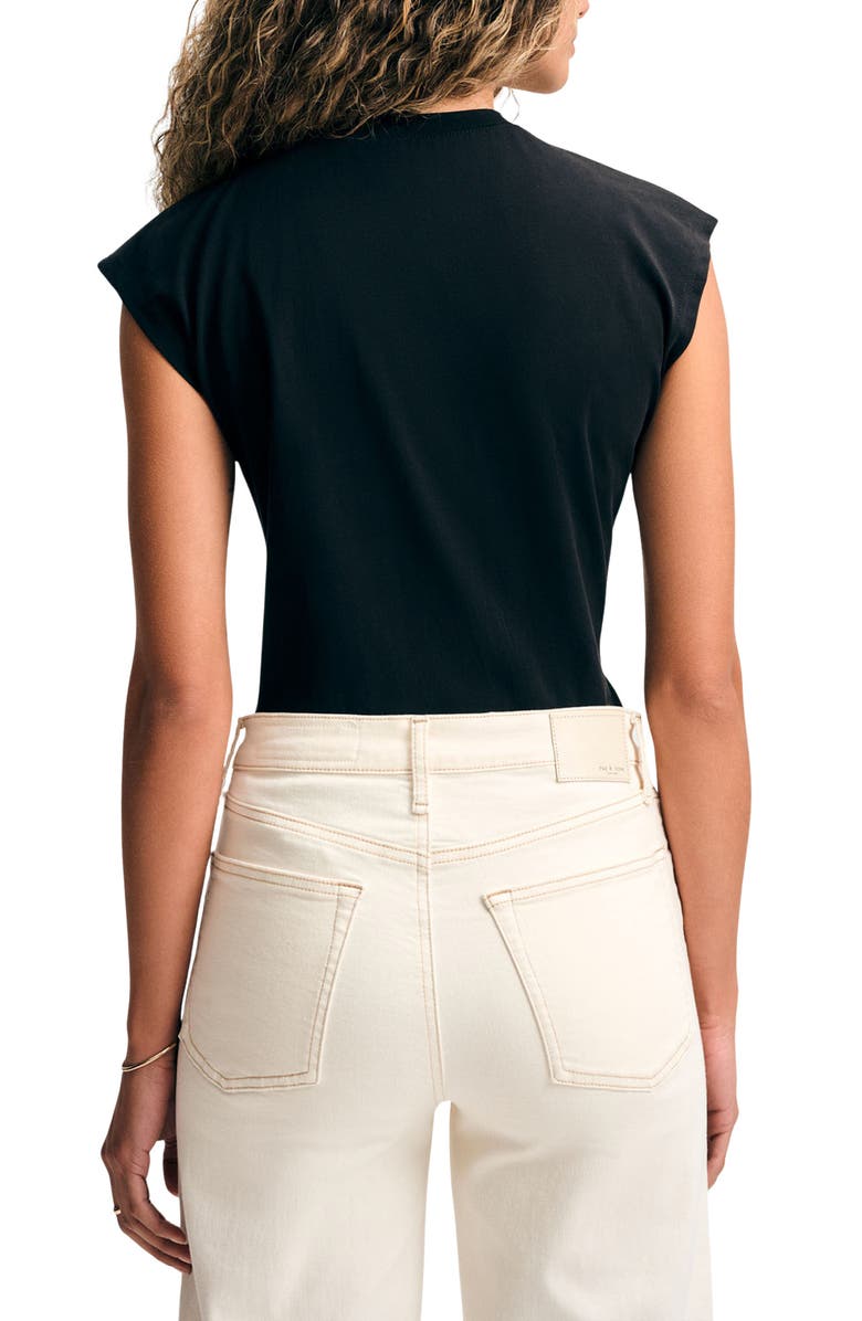 Isaac Mizrahi New York Cotton Twist Neck T-Shirt, Alternate, color,