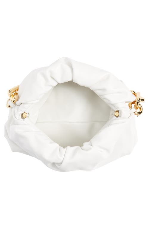 Bottega Veneta The Chain Pouch Leather Shoulder Bag In White