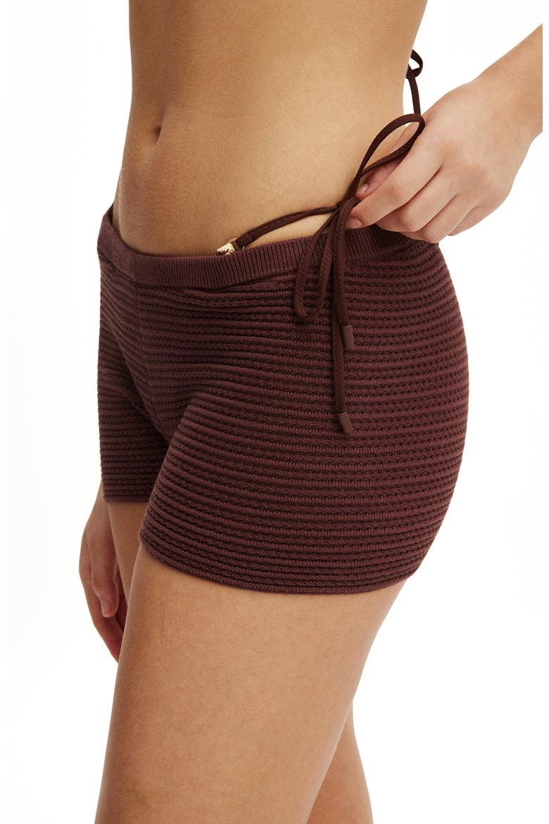 Women's Lenni Knit Mini Short, Alternate, color, Espresso