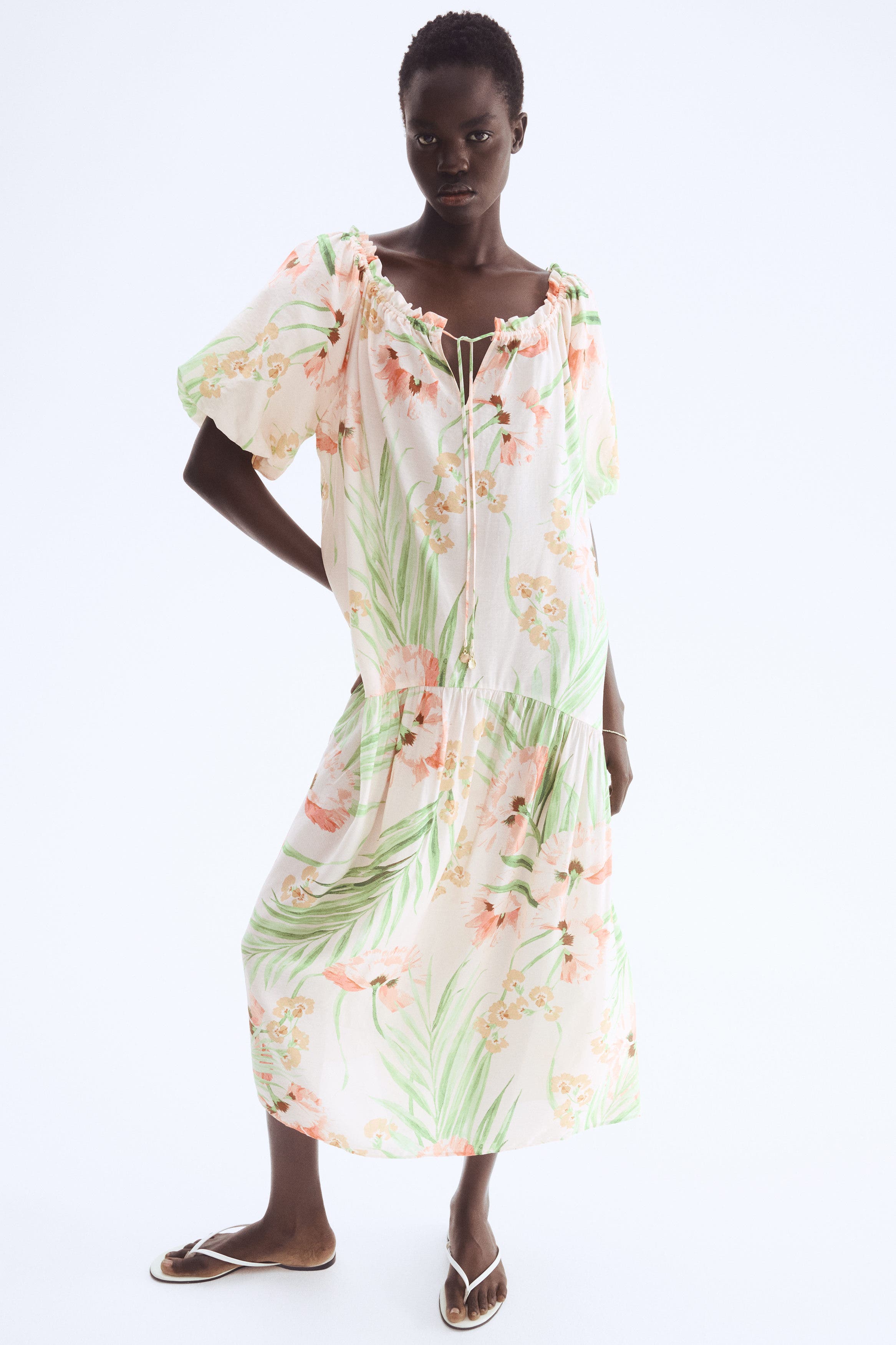 Drawstring-detail Dress - image 2
