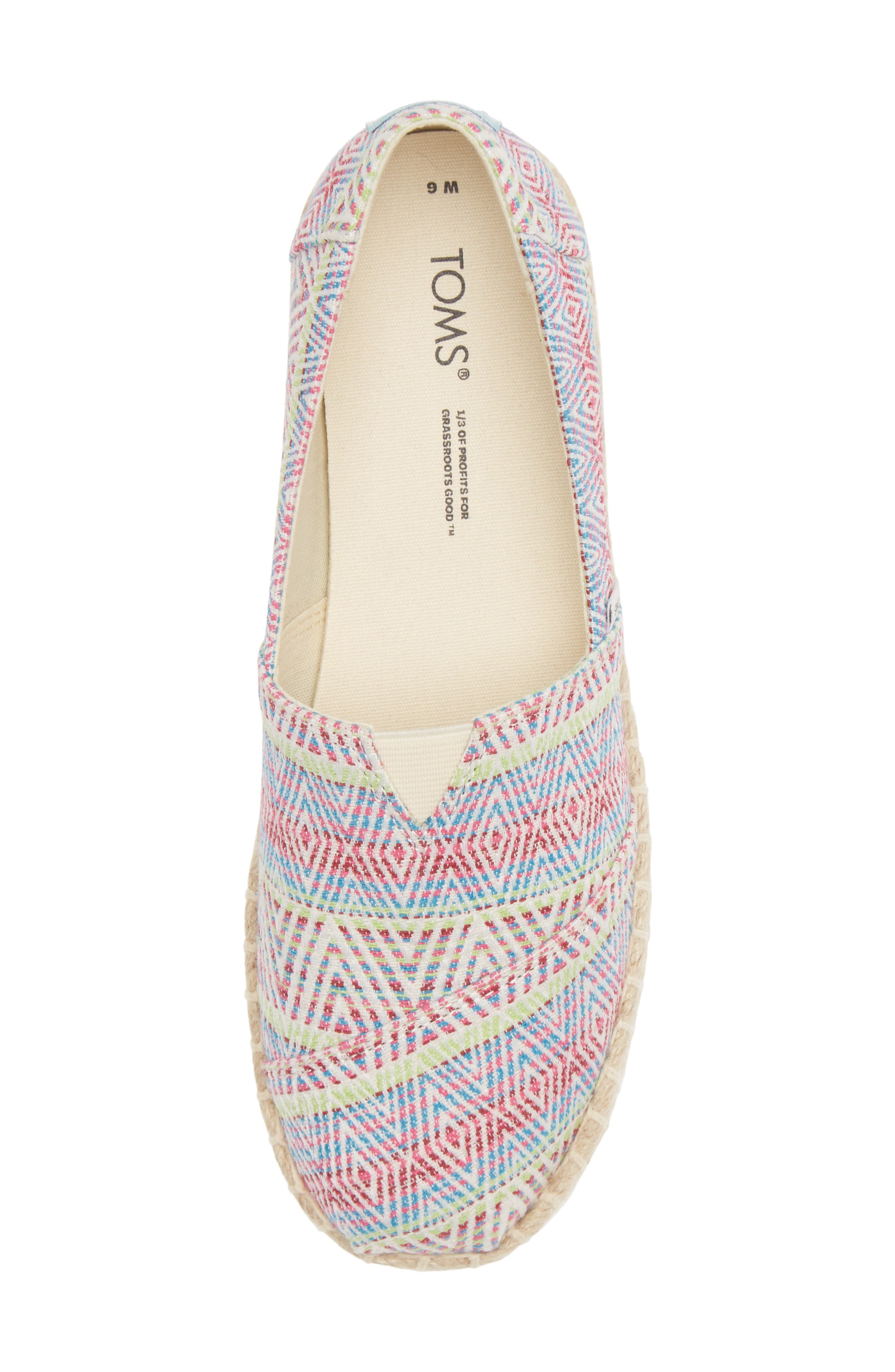 TOMS Alpargata Woven Platform Espadrille, Alternate, color, 