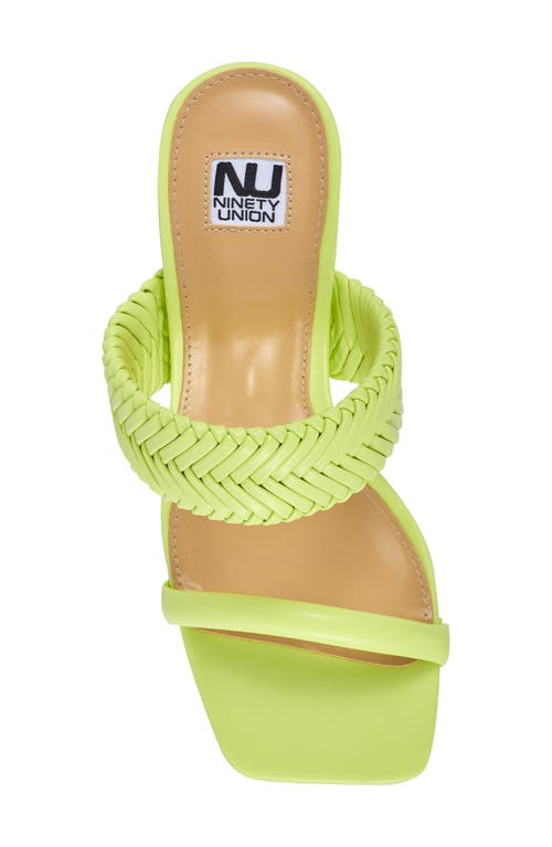 Ninety Union Malibu Slide Sandal In Lime