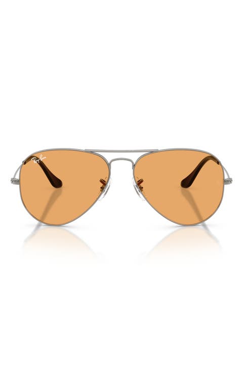 58mm Aviator Sunglasses