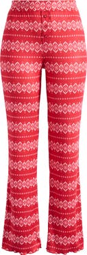 PJ Salvage Crazy for the Holidays Brushed Pointelle Pajama Pants