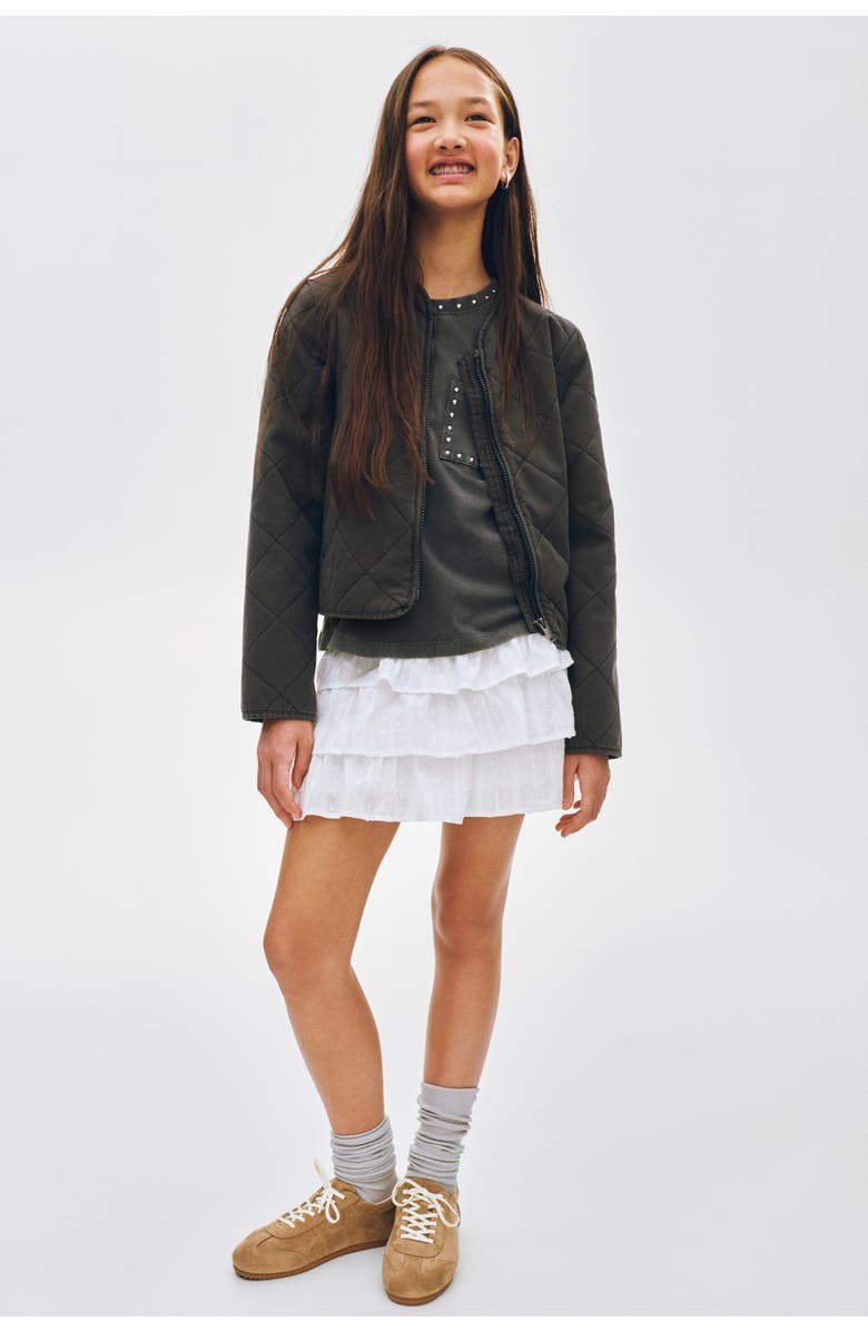 H&M Quilted cotton jacket, Alternate, color, Dark Gray